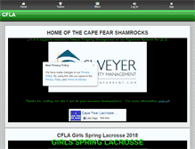 Tablet Screenshot of capefearlacrosse.org